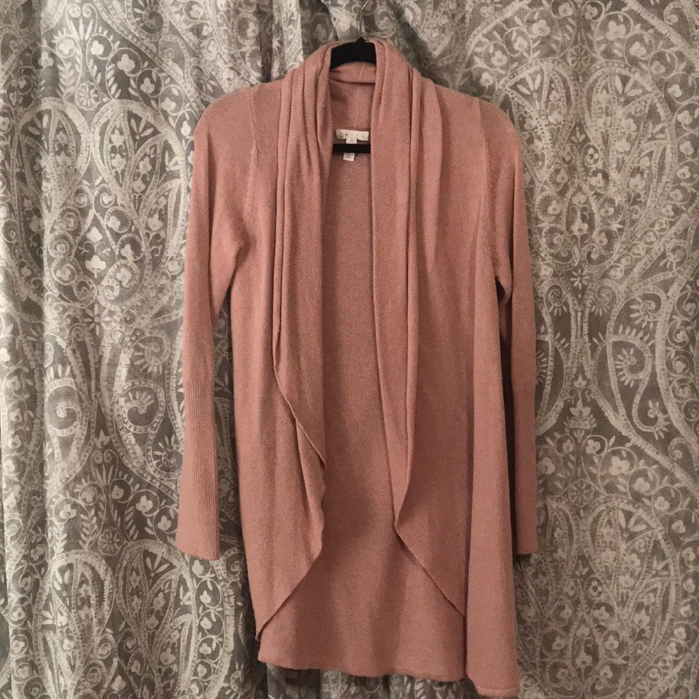 Leith circle cardigan- Mauve